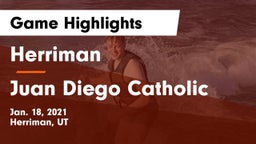 Herriman  vs Juan Diego Catholic  Game Highlights - Jan. 18, 2021
