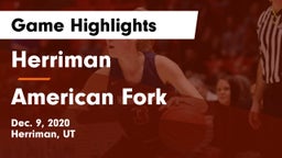 Herriman  vs American Fork  Game Highlights - Dec. 9, 2020