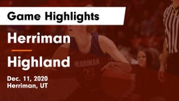 Herriman  vs Highland  Game Highlights - Dec. 11, 2020