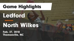 Ledford  vs North Wilkes Game Highlights - Feb. 27, 2018