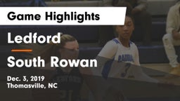 Ledford  vs South Rowan  Game Highlights - Dec. 3, 2019