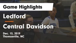 Ledford  vs Central Davidson  Game Highlights - Dec. 13, 2019