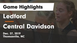 Ledford  vs Central Davidson  Game Highlights - Dec. 27, 2019