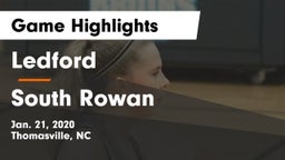 Ledford  vs South Rowan  Game Highlights - Jan. 21, 2020