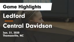 Ledford  vs Central Davidson  Game Highlights - Jan. 31, 2020
