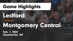 Ledford  vs Montgomery Central  Game Highlights - Feb. 1, 2022