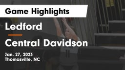 Ledford  vs Central Davidson  Game Highlights - Jan. 27, 2023