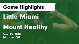 Little Miami  vs Mount Healthy  Game Highlights - Jan. 13, 2018