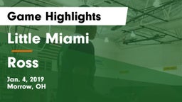 Little Miami  vs Ross  Game Highlights - Jan. 4, 2019