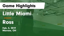 Little Miami  vs Ross  Game Highlights - Feb. 5, 2019