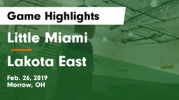 Little Miami  vs Lakota East  Game Highlights - Feb. 26, 2019