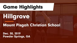 Hillgrove  vs Mount Pisgah Christian School Game Highlights - Dec. 30, 2019