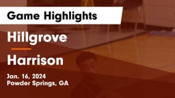 Hillgrove  vs Harrison  Game Highlights - Jan. 16, 2024