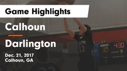 Calhoun  vs Darlington Game Highlights - Dec. 21, 2017