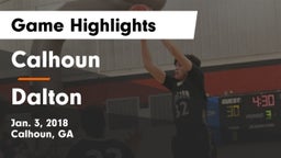 Calhoun  vs Dalton  Game Highlights - Jan. 3, 2018