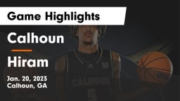 Calhoun  vs Hiram  Game Highlights - Jan. 20, 2023