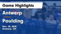 Antwerp  vs Paulding  Game Highlights - Nov. 28, 2020