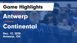 Antwerp  vs Continental  Game Highlights - Dec. 12, 2020