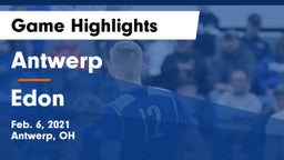 Antwerp  vs Edon  Game Highlights - Feb. 6, 2021
