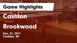 Cashton  vs Brookwood Game Highlights - Dec. 21, 2017
