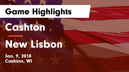 Cashton  vs New Lisbon Game Highlights - Jan. 9, 2018
