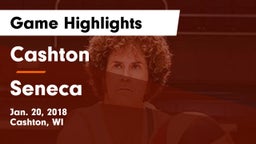 Cashton  vs Seneca Game Highlights - Jan. 20, 2018