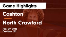 Cashton  vs North Crawford  Game Highlights - Jan. 29, 2018