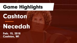 Cashton  vs Necedah Game Highlights - Feb. 15, 2018