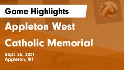 Appleton West  vs Catholic Memorial Game Highlights - Sept. 25, 2021