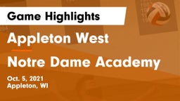 Appleton West  vs Notre Dame Academy Game Highlights - Oct. 5, 2021