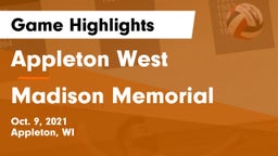 Appleton West  vs Madison Memorial  Game Highlights - Oct. 9, 2021