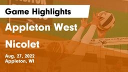Appleton West  vs Nicolet  Game Highlights - Aug. 27, 2022