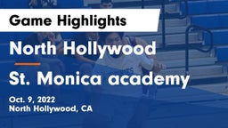 North Hollywood  vs St. Monica academy Game Highlights - Oct. 9, 2022