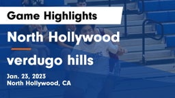 North Hollywood  vs verdugo hills Game Highlights - Jan. 23, 2023