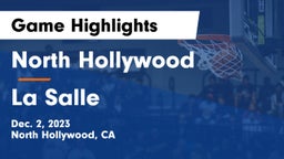 North Hollywood  vs La Salle  Game Highlights - Dec. 2, 2023