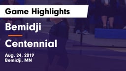 Bemidji  vs Centennial  Game Highlights - Aug. 24, 2019