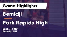Bemidji  vs Park Rapids High Game Highlights - Sept. 3, 2019