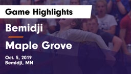 Bemidji  vs Maple Grove  Game Highlights - Oct. 5, 2019