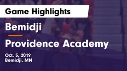 Bemidji  vs Providence Academy Game Highlights - Oct. 5, 2019