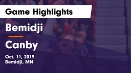 Bemidji  vs Canby  Game Highlights - Oct. 11, 2019