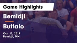 Bemidji  vs Buffalo  Game Highlights - Oct. 12, 2019