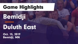 Bemidji  vs Duluth East Game Highlights - Oct. 15, 2019