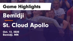 Bemidji  vs St. Cloud Apollo  Game Highlights - Oct. 12, 2020