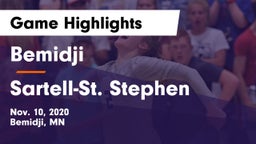 Bemidji  vs Sartell-St. Stephen  Game Highlights - Nov. 10, 2020