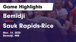 Bemidji  vs Sauk Rapids-Rice  Game Highlights - Nov. 14, 2020