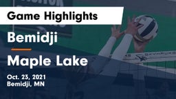 Bemidji  vs Maple Lake  Game Highlights - Oct. 23, 2021