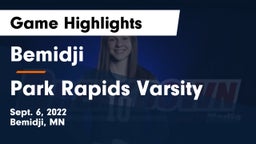 Bemidji  vs Park Rapids Varsity Game Highlights - Sept. 6, 2022