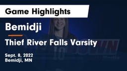 Bemidji  vs Thief River Falls Varsity Game Highlights - Sept. 8, 2022