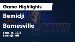 Bemidji  vs Barnesville  Game Highlights - Sept. 16, 2022