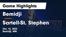 Bemidji  vs Sartell-St. Stephen  Game Highlights - Oct. 15, 2022